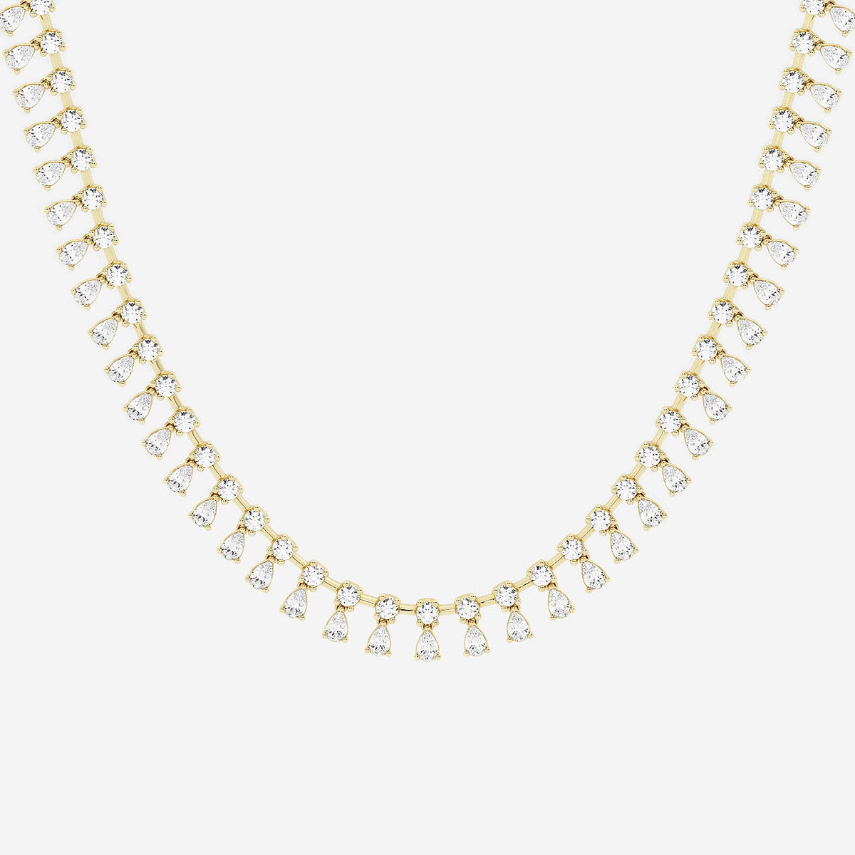 Additional Image 1 for  näas Empowering 6 1/2 ctw Pear Lab Grown Diamond Dangle Necklace with Adjustable Chain